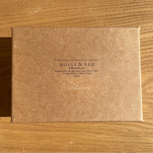 Molly & Rex Thank You Note Cards Kraft Paper Envelopes Dog Lover Puppy Gift NIB - Picture 2 of 2